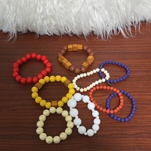 Women's Bundle of Vibrant Beaded Bracelets